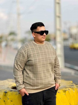 سویشرت طرح دار سایز بزرگ کد 3337